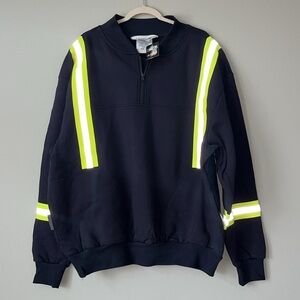 NWT FireZero Reflective 1/4 Zip‎ Sweatshirt / Navy / SZ XL